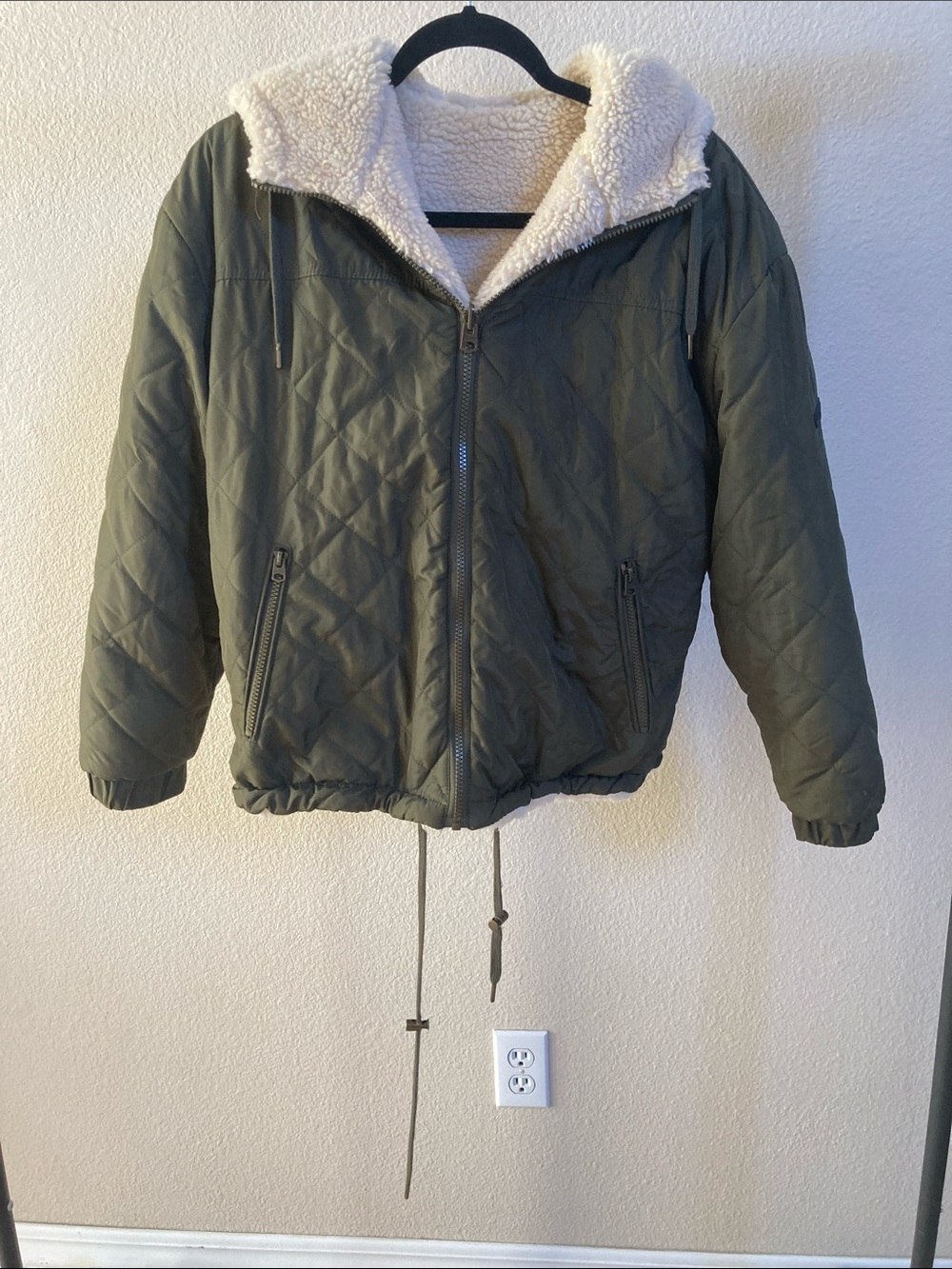 Women’s Lucky Brand Green Puffer Jacket